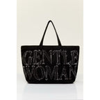 Gentlewoman denim bag 2025 new large capacity commuter tote bag
