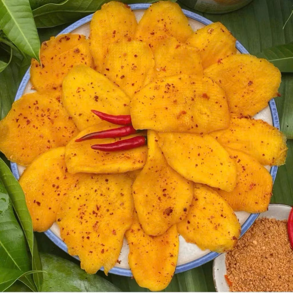 Dried Mango With Salt and Chili 3F Food – No Sugar, No Fried, Healthy Spicy Sour Snack