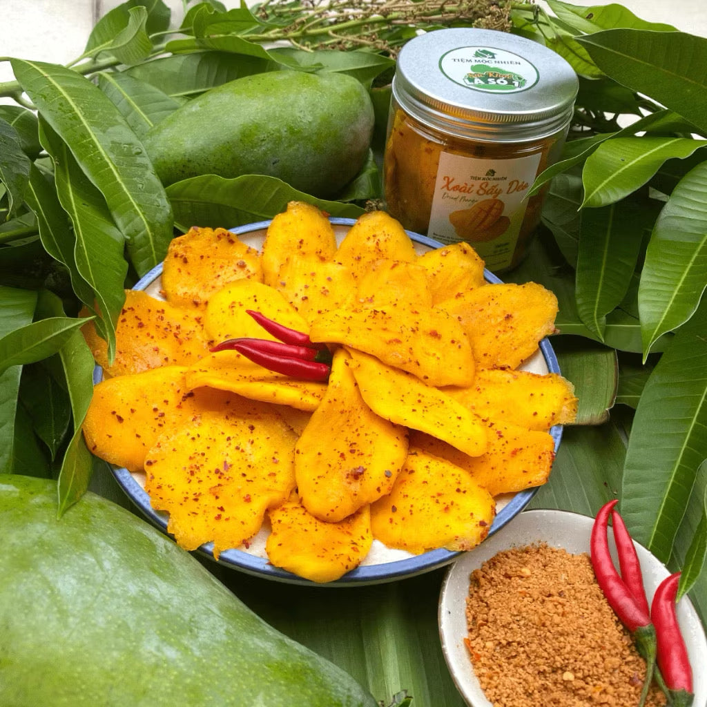 Dried Mango With Salt and Chili 3F Food – No Sugar, No Fried, Healthy Spicy Sour Snack