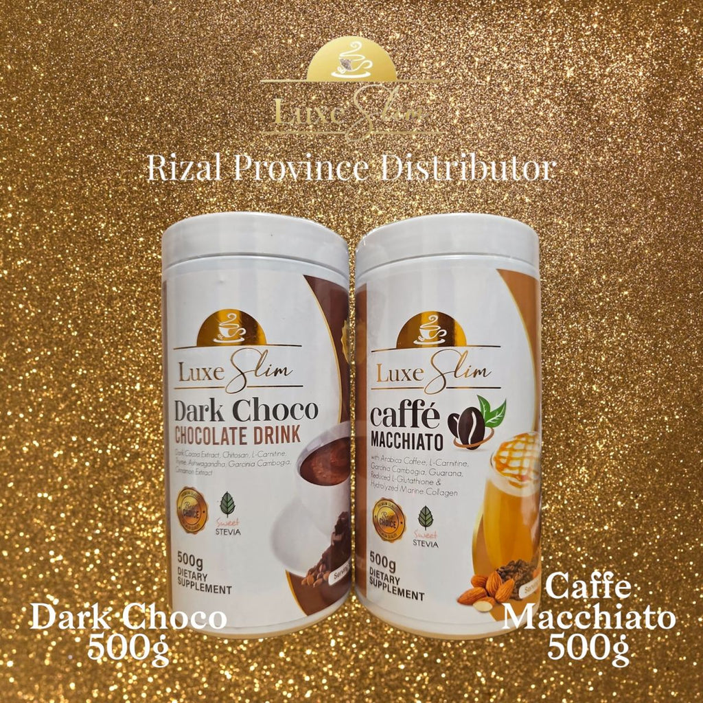 Luxe Slim HALF KILO (Caffe Macchiato, Dark Choco, Melon, 4 Seasons, Matcha, Decaf) Slimming Drinks