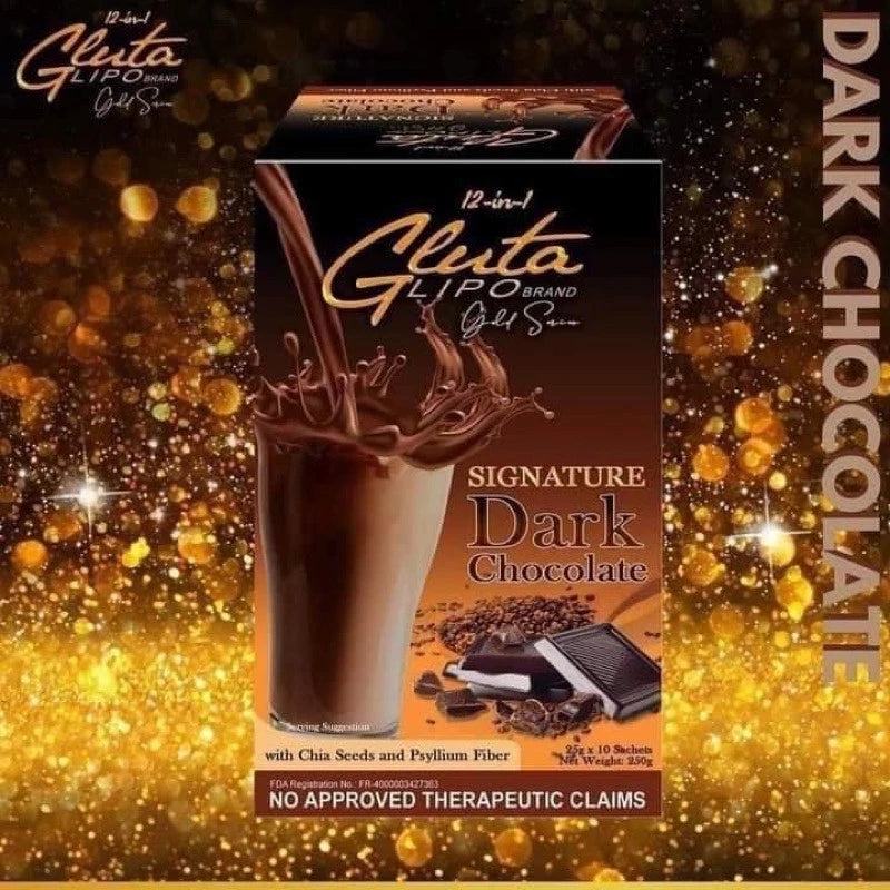 GLUTALIPO Dark Chocolate Detox Slimming Whitening Glutathione Glutalipo Ivana Alawi Viyline Viy