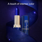 Lessxcoco 1pc Temperature Changing Lipstick Gradient Blue Rose Light Texture Non-stick Cup Color Changing Lip Balm Women Comestic Lip Makeup Blue Lipsticks