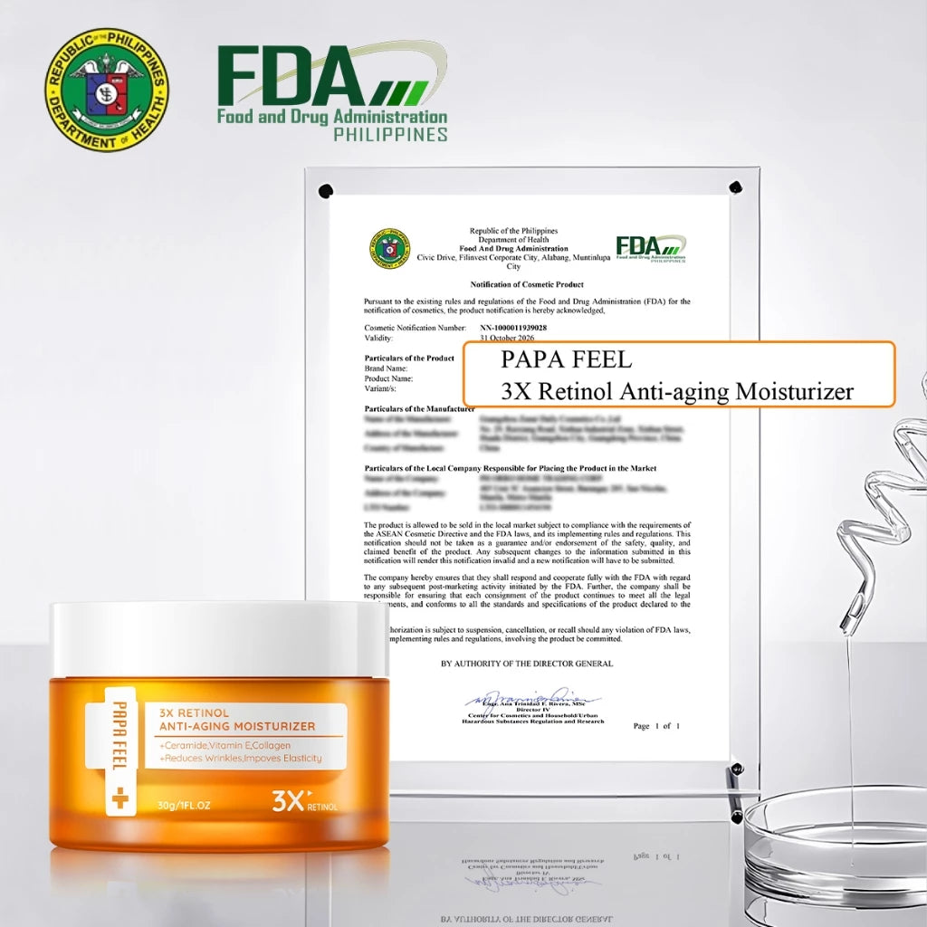 PAPA FEEL Retinol Moisturizer For Face Melasma Cream Anti Aging 30g | melasma remover | 3X Retinol | Collagen Cream