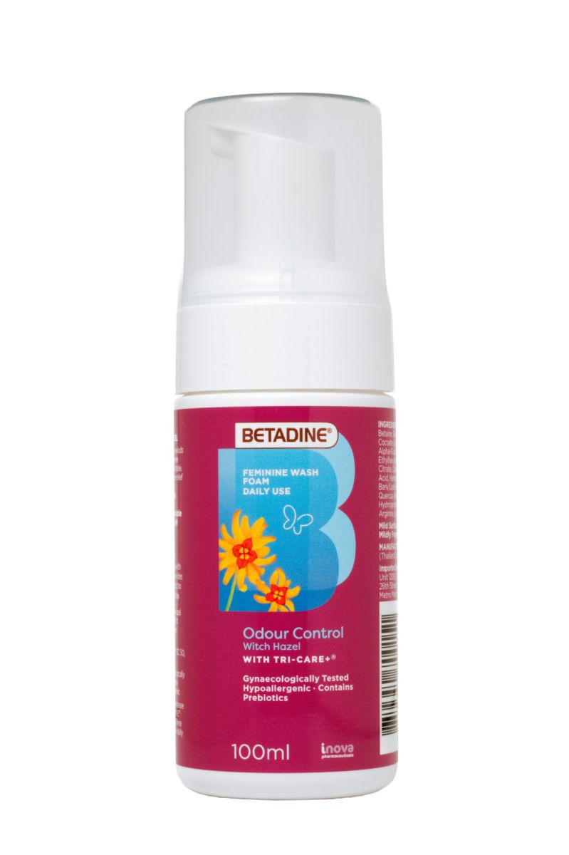 BETADINE Fem Wash Foam Odour Control Witch Hazel 100mL