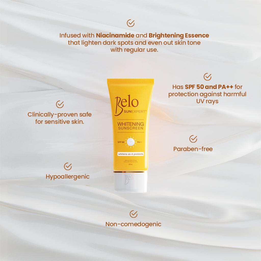 Belo SunExpert Whitening Sunscreen SPF50 30ml Buy 1 Take 1 Sun protection Cream Facial