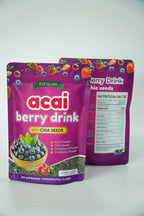 Fitgum Acai Berry Drink With Chia Seeds Glutathione Collagen Beauty Drink Anti-aging, Whitening Skin And Keeping Fit