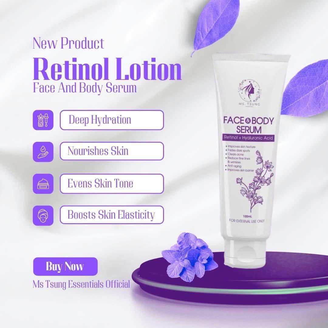 MS TSUNG Face and Body Serum | Moisturizing Anti aging Glowing Skin Whitening