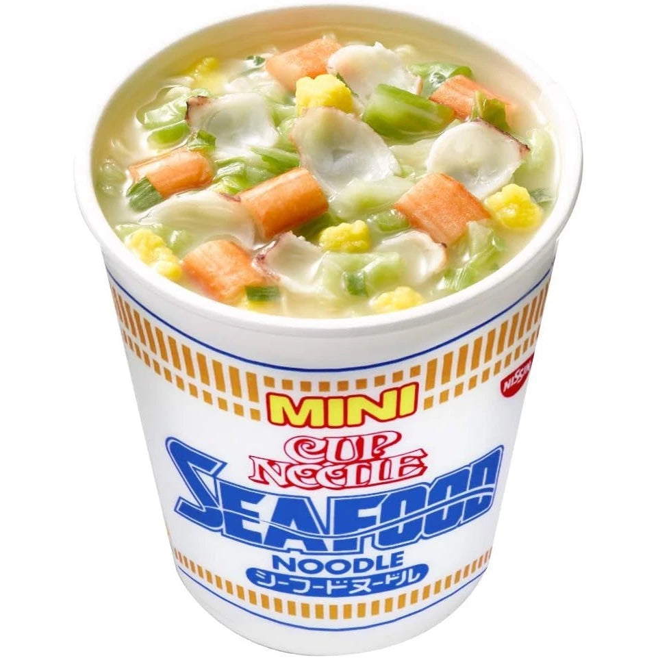 Cup Noodle, Seafood Noodle, Mini, Nissin Foods Cup Noodles, 1.3 oz (38 g) x 15 Packs Directly from Japan