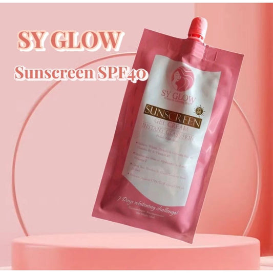 Sy glow glass skin and flawless sunscreen SPF40