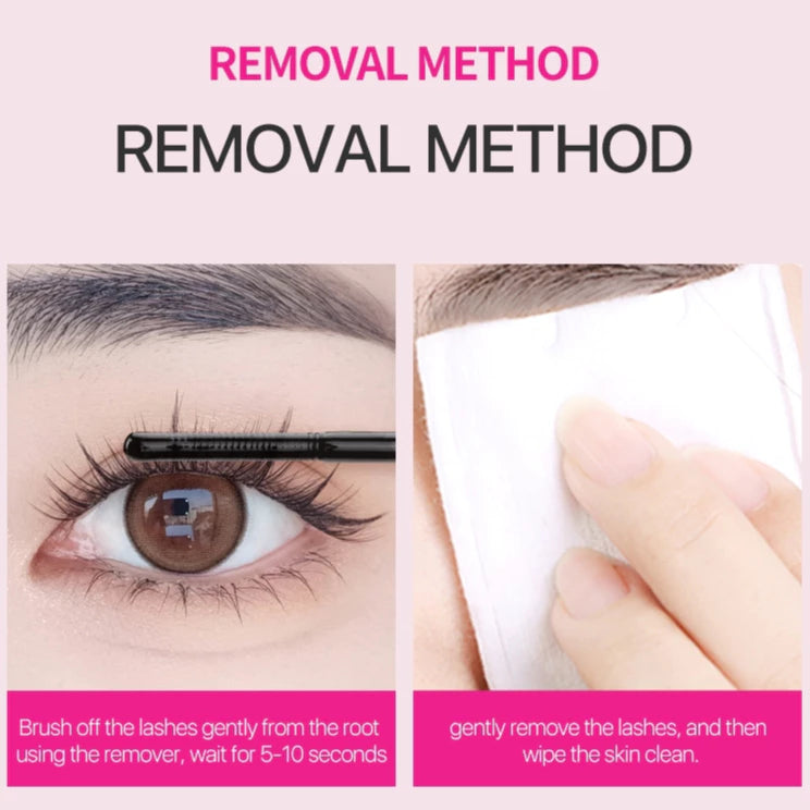 MLEN DIARY Lash Glue Long lasting Seamless Lash Bond for False Lashes Suitable for Sensitive