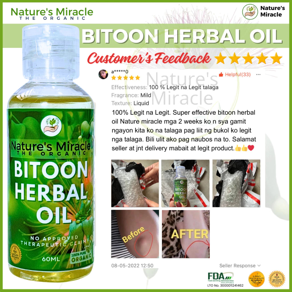 Bitoon Herbal Oil Bitoon Oil Original Bitoon Herbal Oil Original Tunaw ang Bukol Goiter Cyst Tumor