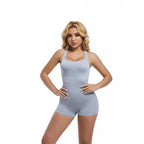 Women’s Seamless Bodysuit Open Back Jumpsuit Fitness Wear For Summer