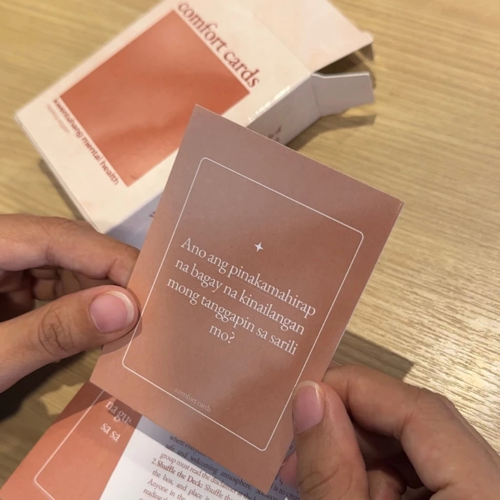 Comfort Cards: Kwentuhang Mental Health Deep Conversations 60 Questions + Motivational Quote