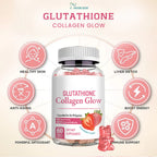 Glutathione Collagen Glow Gluta gummies Anti-Aging Whitening Skin Vitamins Gummies |