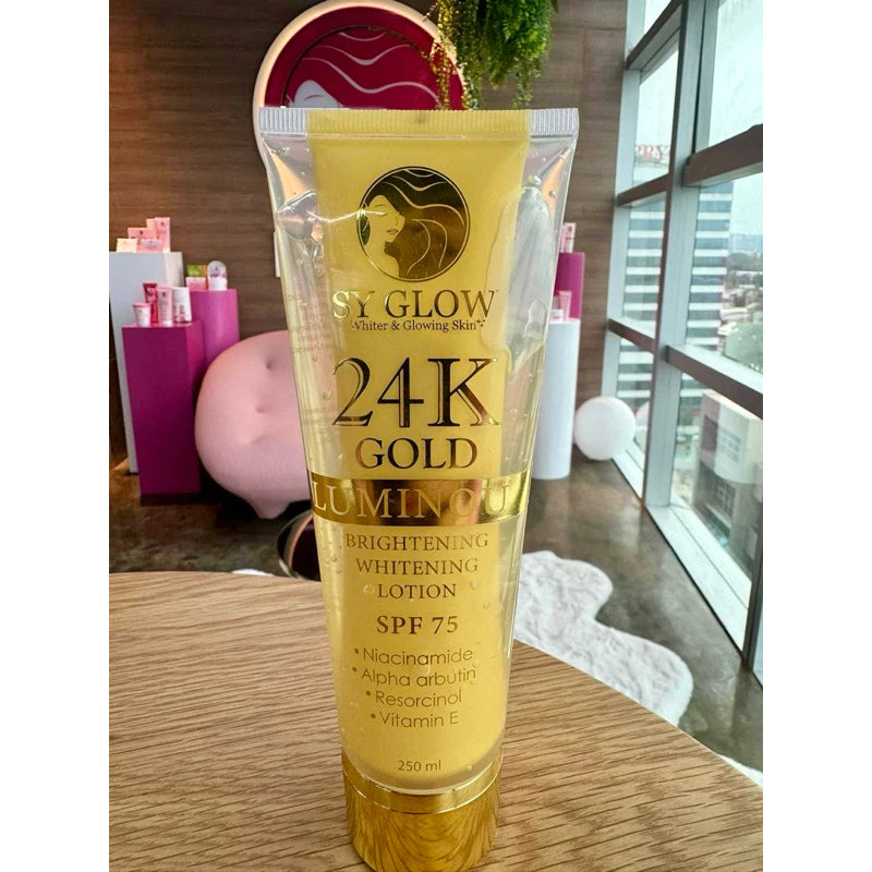 SY GLOW 24k GOLD LUMINOUS LOTION SPF75 250ml