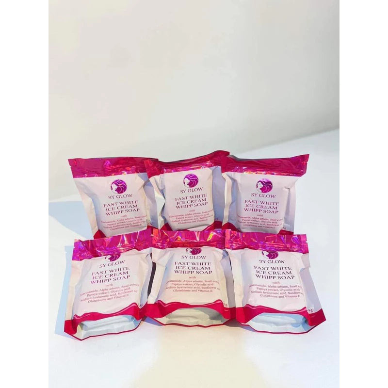 SY Glow Fast White Ice Cream Whipped Soap 125g