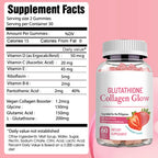 Glutathione Collagen Glow Gluta gummies Anti-Aging Whitening Skin Vitamins Gummies |