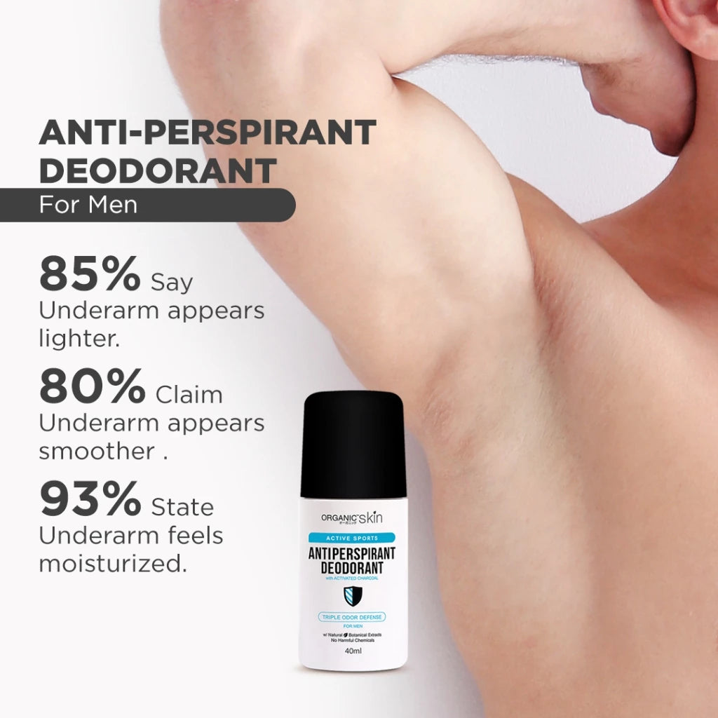 Organic Skin Japan Anti-Perspirant Deodorant For Men 40ml Underarm Whitening Deo Roll On