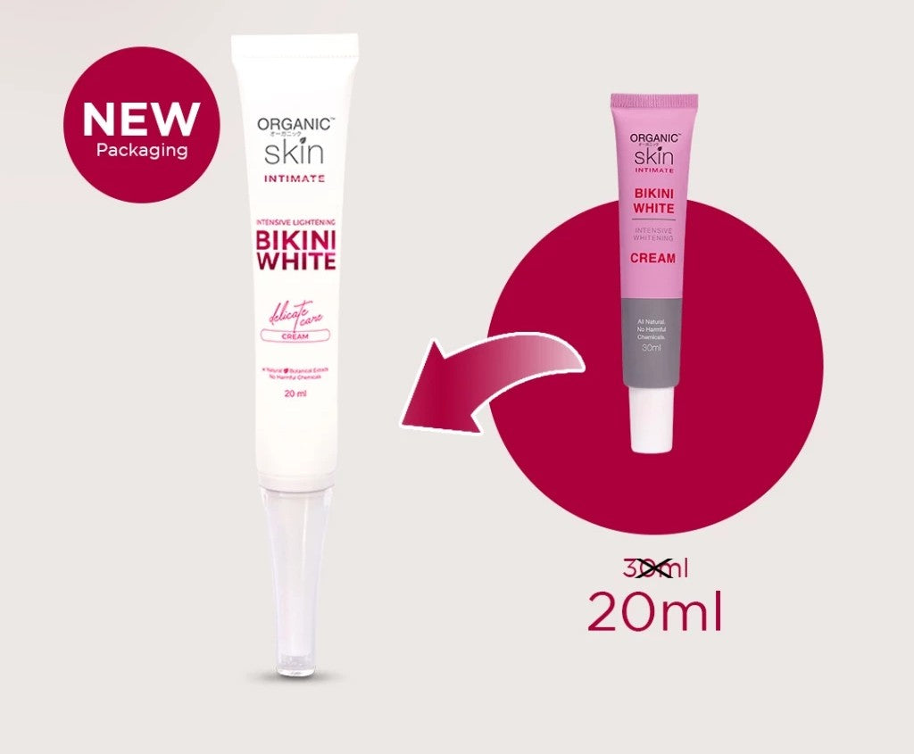 Organic Skin Japan Bikini Whitening Cream Inner Thigh Intimate Area Lightening Cream 20ml