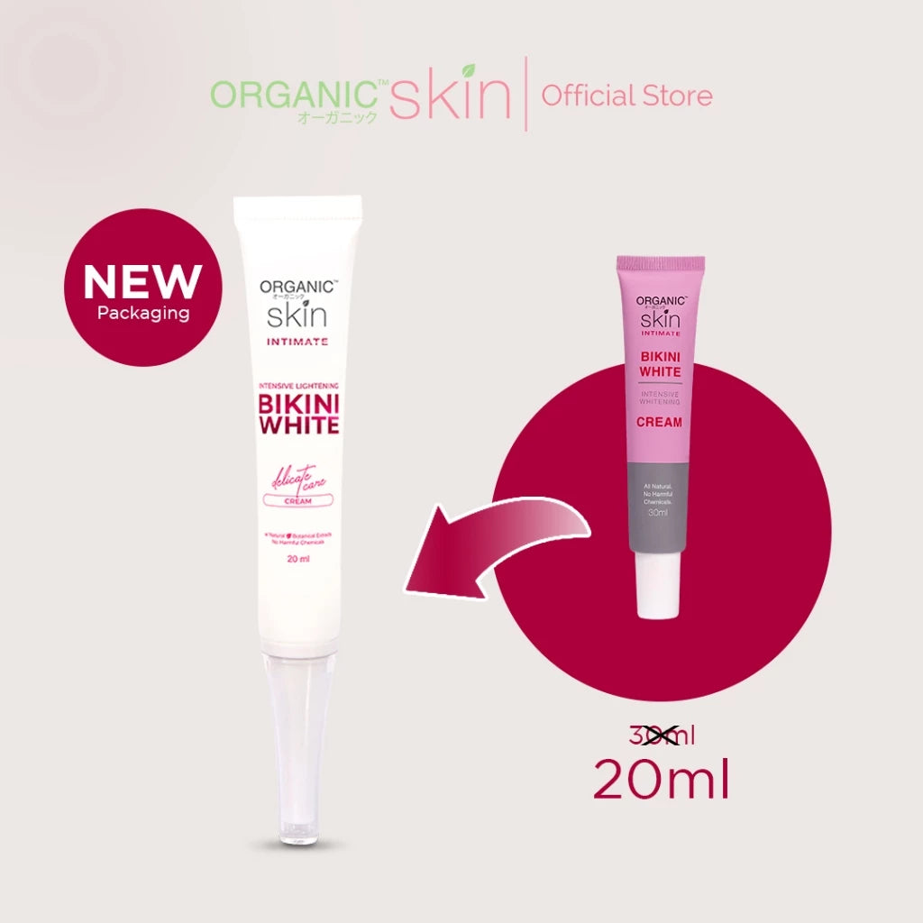 Organic Skin Japan Bikini Whitening Cream Inner Thigh Intimate Area Lightening Cream 20ml