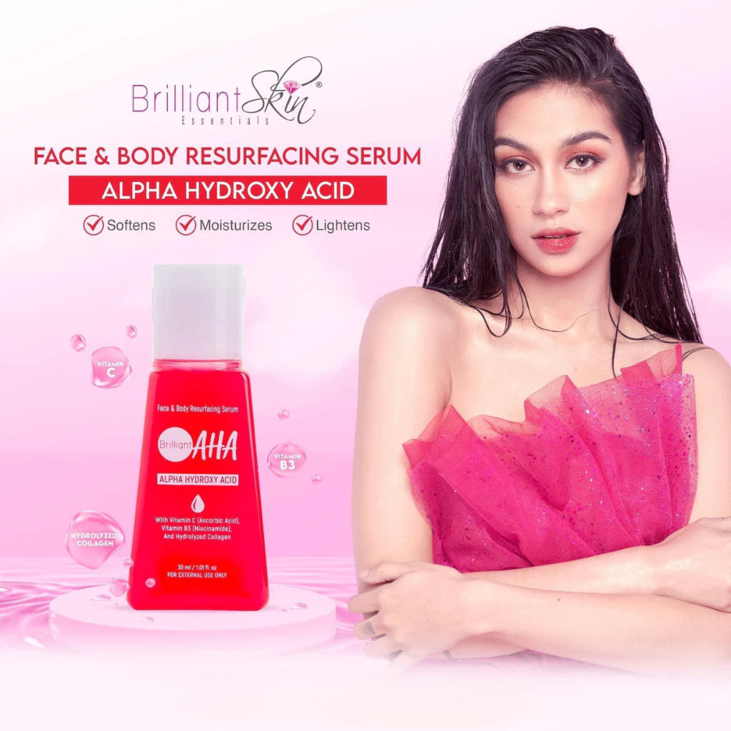 Brilliant Skin AHA (Face And Body Resurfacing Serum 30ml)