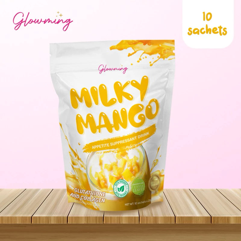 Glowming Shape Detox Milky Mango With Collagen and Glutathione 10 sachets
