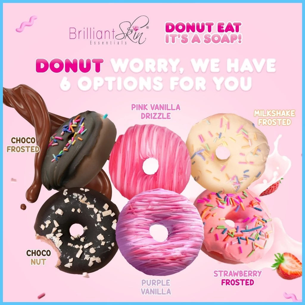 ◊☜ ☋ ❈ Brilliant Skin  Brilliant Skin Donut Eat Soap 70g Whitening and Pimple remover soap |