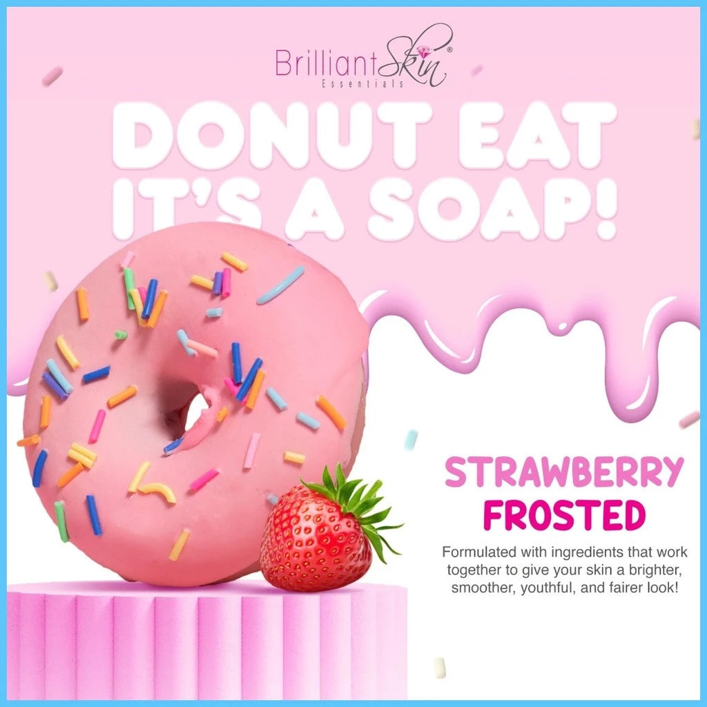 ◊☜ ☋ ❈ Brilliant Skin  Brilliant Skin Donut Eat Soap 70g Whitening and Pimple remover soap |