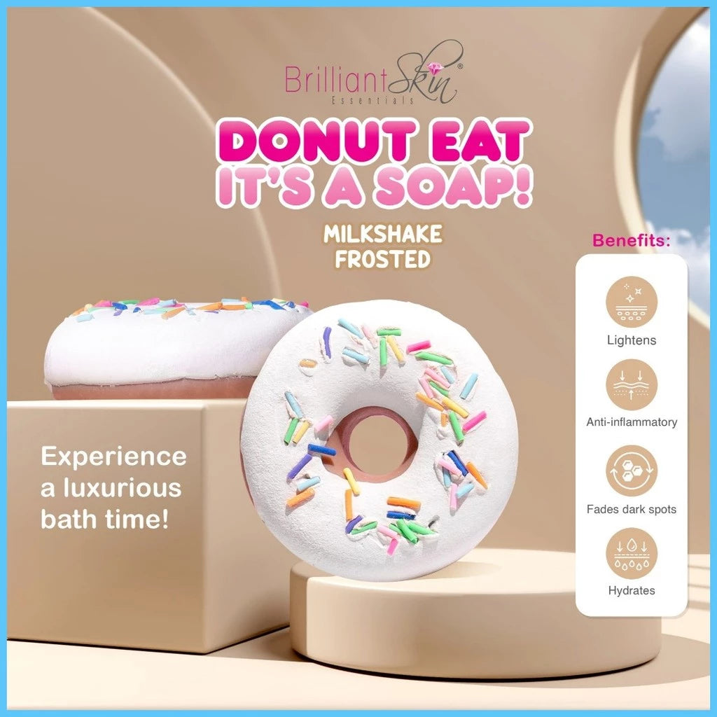 ◊☜ ☋ ❈ Brilliant Skin  Brilliant Skin Donut Eat Soap 70g Whitening and Pimple remover soap |